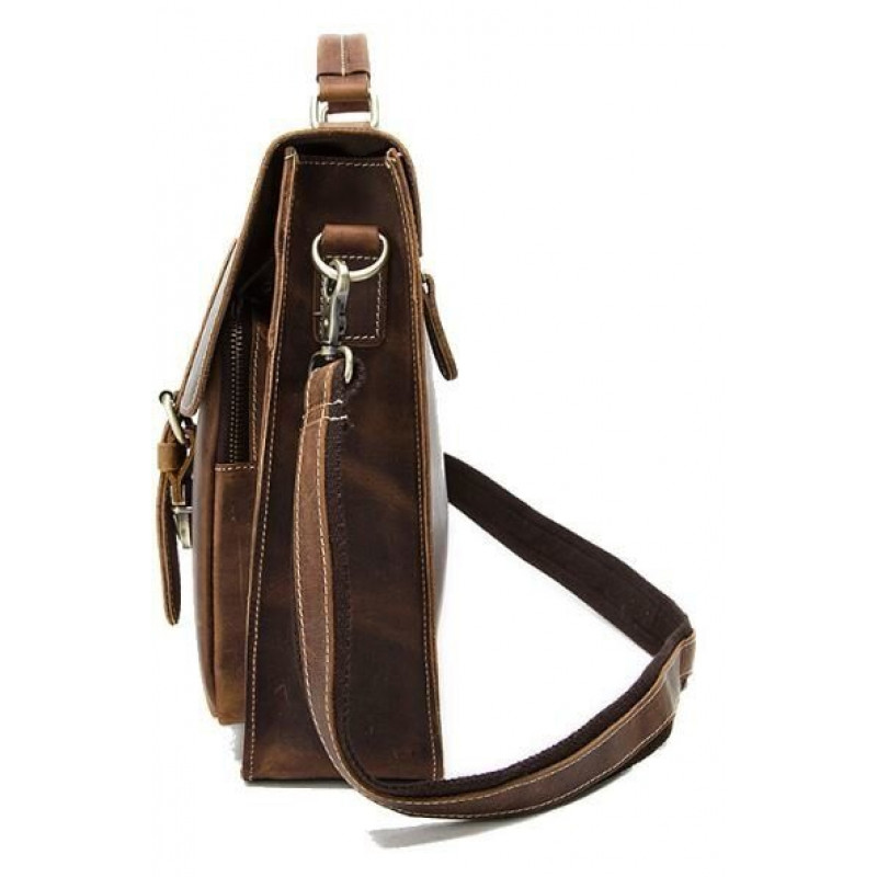 Портфель мужской из кожи Vintage Коричневый