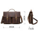 Портфель мужской из кожи Vintage Коричневый