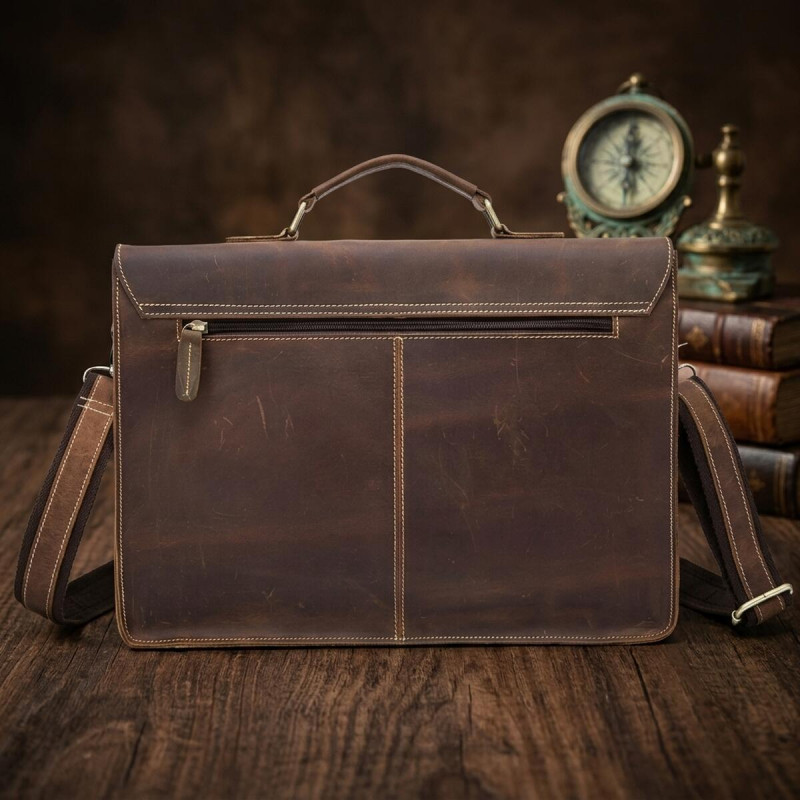 Портфель чоловічий зі шкіри Vintage Коричневий