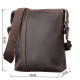 Сумка мужская SHVIGEL кожаная Коричневая
