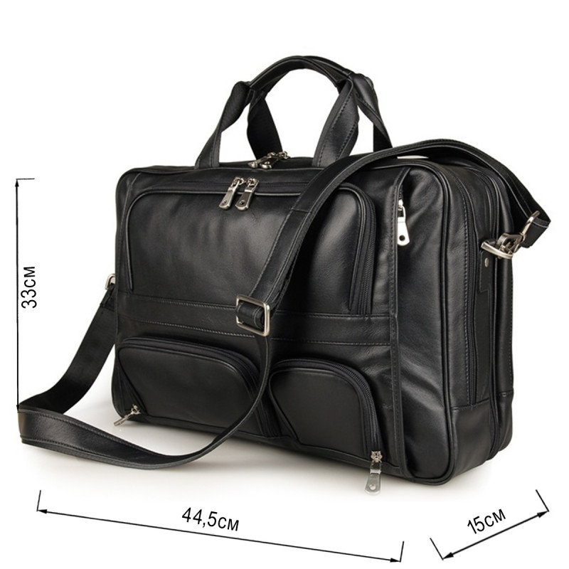 Сумка чоловіча Vintage Чорна