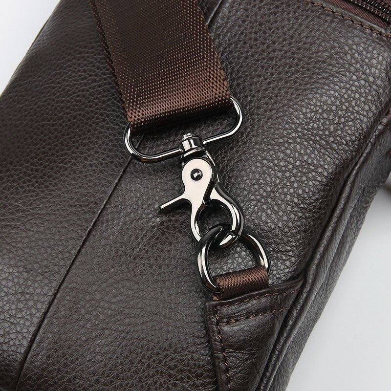 Сумка чоловіча шкіряна через плече Vintage Коричнева