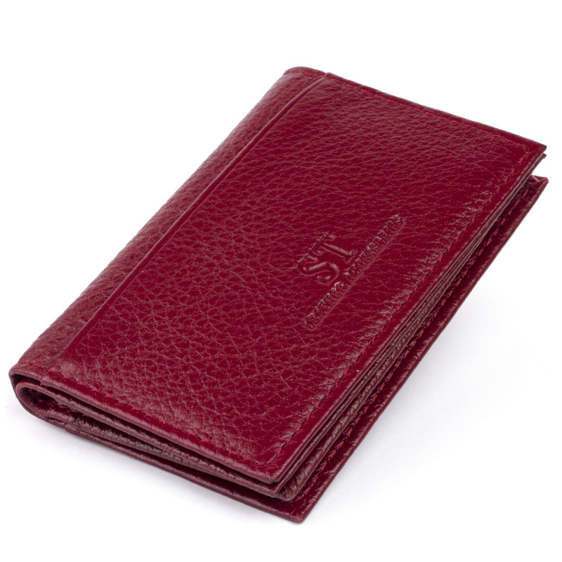 Візитниця-книжка ST Leather Бордова