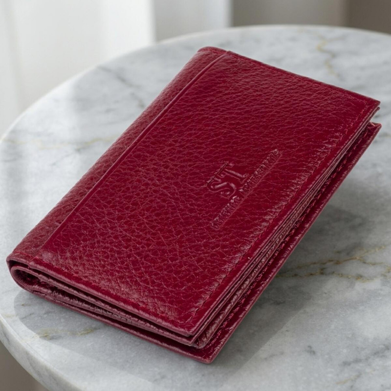 Візитниця-книжка ST Leather Бордова