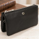 Місткий клатч на два відділення жіночий ST Leather Чорний
