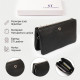 Місткий клатч на два відділення жіночий ST Leather Чорний