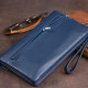 Клатч из кожи женский ST Leather Темно-синий