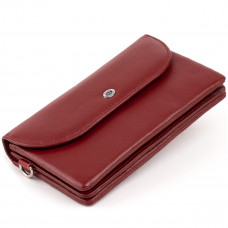 Клатч из кожи женский ST Leather Бордовый