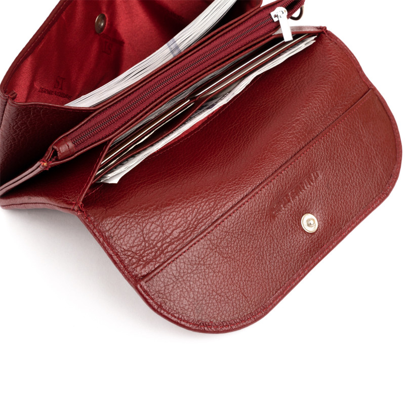 Клатч из кожи женский ST Leather Бордовый