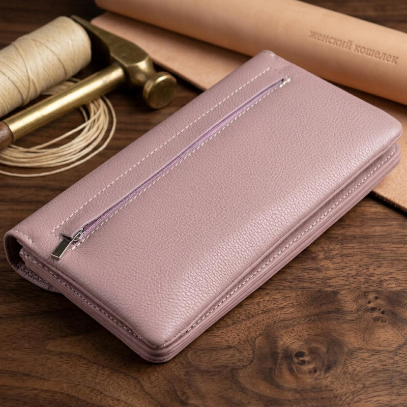 Клатч зі шкіри жіночий ST Leather Ліловий