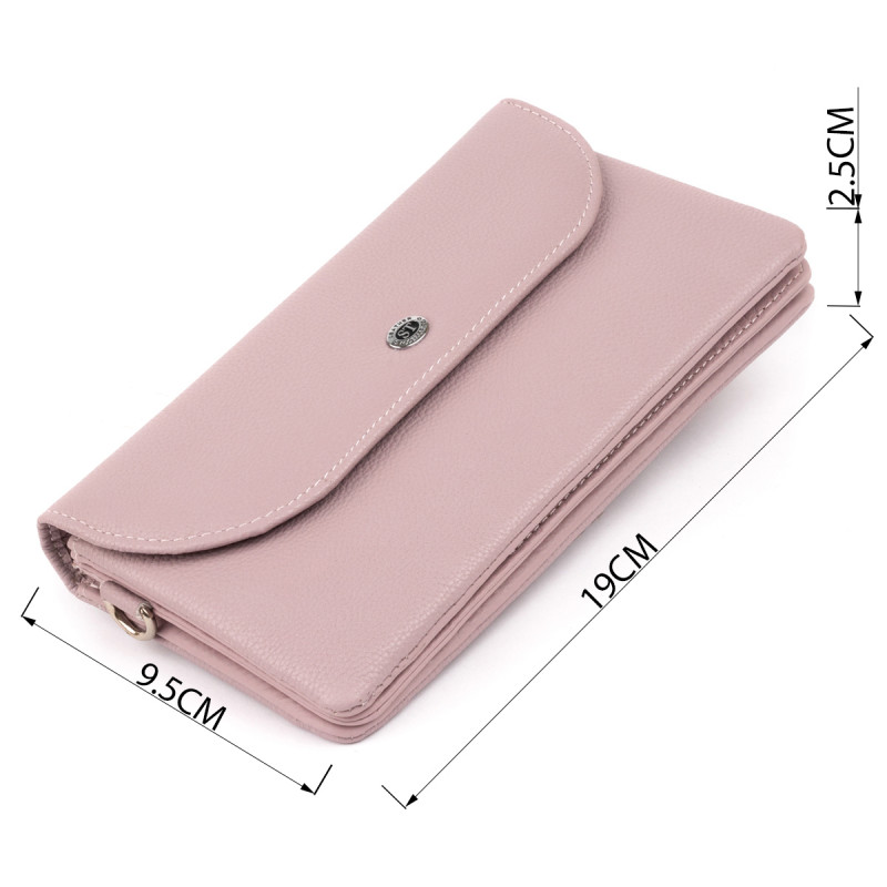 Клатч из кожи женский ST Leather Лиловый