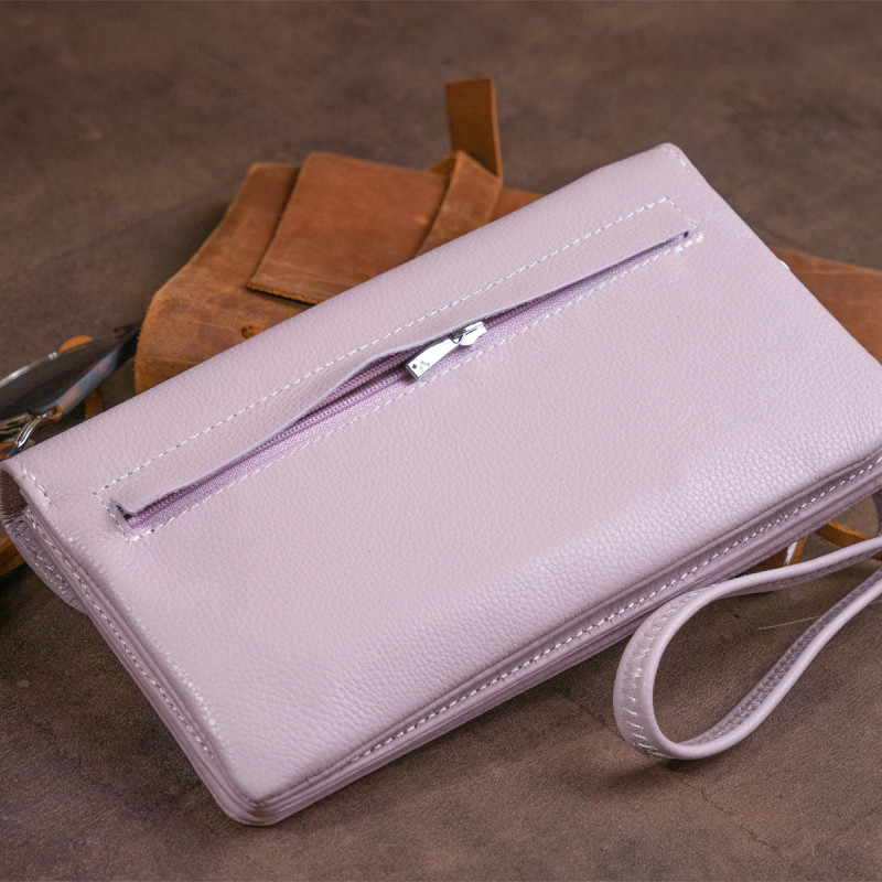 Клатч из кожи женский ST Leather Лиловый