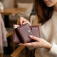 Компактный кошелек женский ST Leather Бордовый
