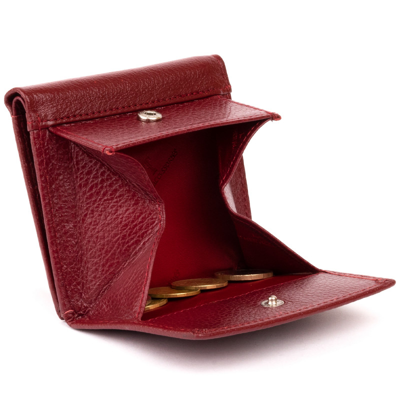 Компактный кошелек женский ST Leather Бордовый
