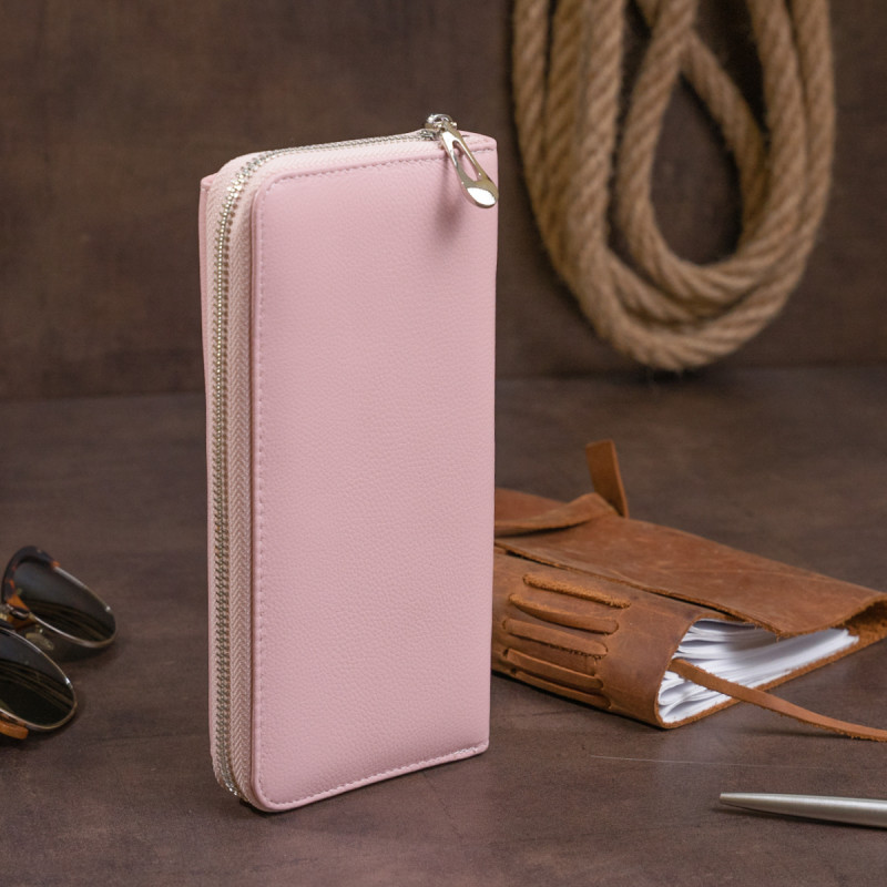 Гаманець пастельний жіночий ST Leather Рожевий