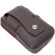 Сумка мужская на пояс на два отделения с хлястиком Vintage Коричневая