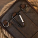 Сумка мужская на пояс на два отделения с хлястиком Vintage Коричневая