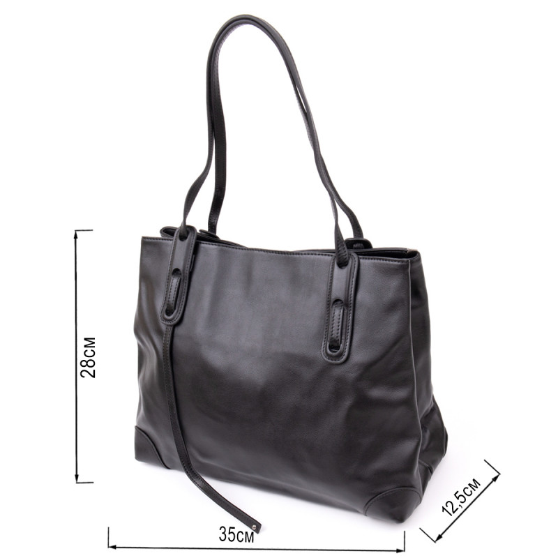 Сумка женская прямоугольной формы Vintage Черная