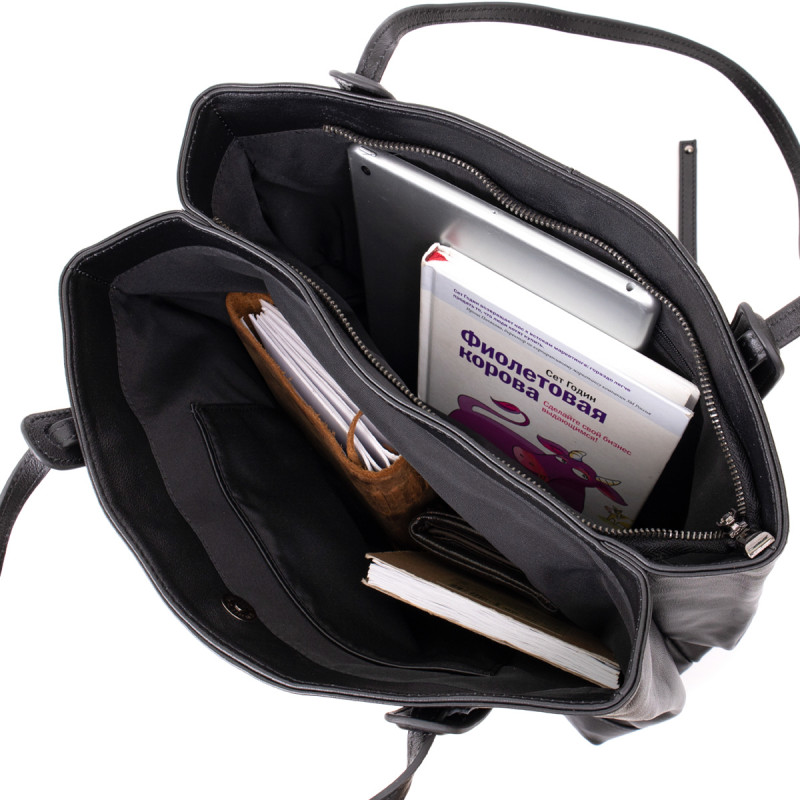 Сумка женская прямоугольной формы Vintage Черная