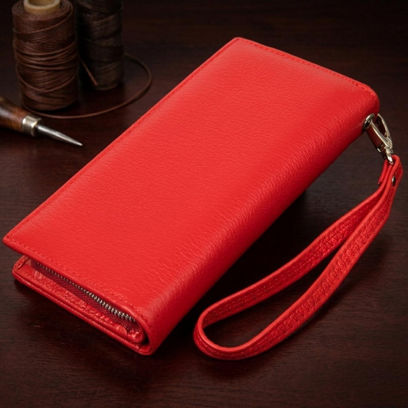 Універсальний жіночий гаманець-клатч ST Leather Червоний