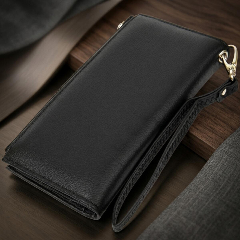 Класичний гаманець-клатч ST Leather Чорний
