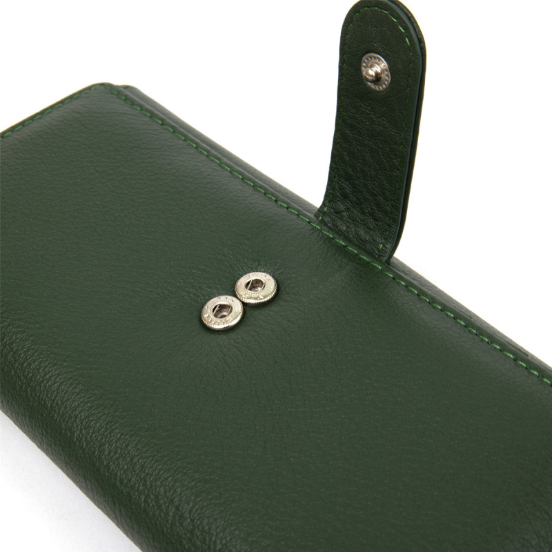 Оригинальный женский кошелек ST Leather  Зеленый