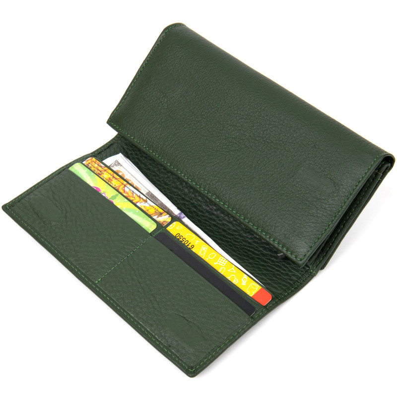 Оригинальный женский кошелек ST Leather  Зеленый