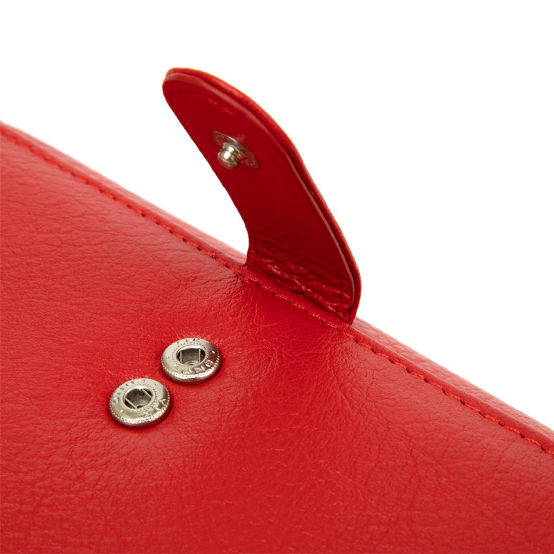 Вместительный кошелек для женщин ST Leather  Красный