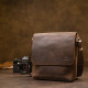 Мужская сумка-мессенджер GRANDE PELLE Коричневый