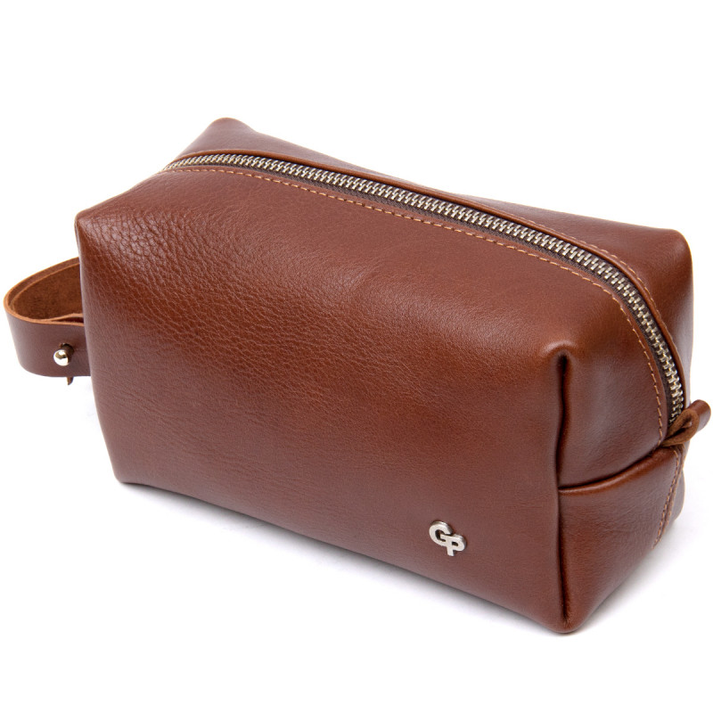 Мужской несессер из натуральной кожи GRANDE PELLE Коричневый
