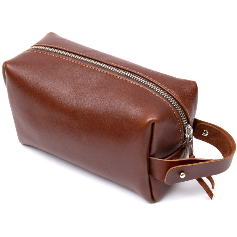 Мужской несессер из натуральной кожи GRANDE PELLE Коричневый
