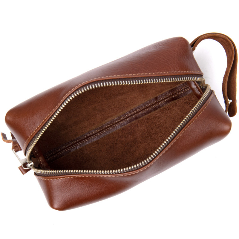 Мужской несессер из натуральной кожи GRANDE PELLE Коричневый