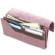 Чудовий шкіряний жіночий гаманець Grande Pelle Рожевий