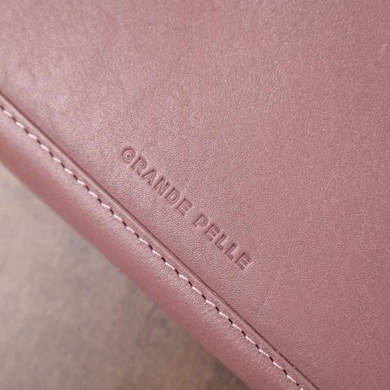 Чудовий шкіряний жіночий гаманець Grande Pelle Рожевий