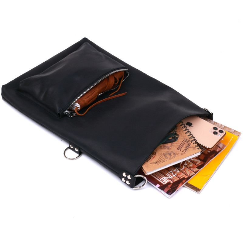 Стильная винтажная женская сумка Shvigel Черный