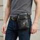 Небольшая кожаная поясная сумка Vintage Черный