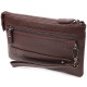 Стильний клатч для чоловіків з натуральної шкіри CANPELLINI Коричневий
