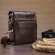 Сумка мужская гладкая Vintage Коричневая