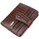 Фактурный кошелек для мужчин из натуральной кожи CANPELLINI Коричневый