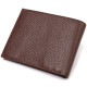 Превосходное мужское портмоне из натуральной зернистой кожи CANPELLINI Коричневое