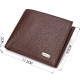Превосходное мужское портмоне из натуральной зернистой кожи CANPELLINI Коричневое