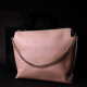 Оригинальная женская сумка из натуральной кожи GRANDE PELLE Пудровая
