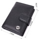Надежная визитница из натуральной кожи ST Leather Черный