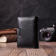 Надежная визитница из натуральной кожи ST Leather Черный