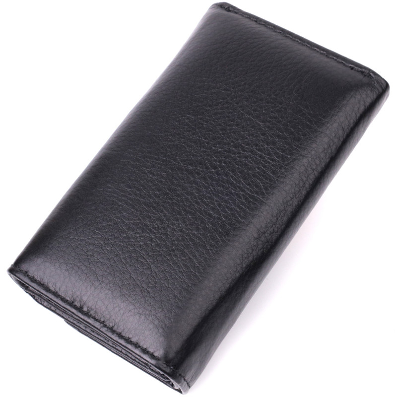 Практичная ключница из натуральной кожи ST Leather Черный