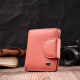 Стильный кожаный кошелек с монетницей снаружи для женщин ST Leather Оранжевый