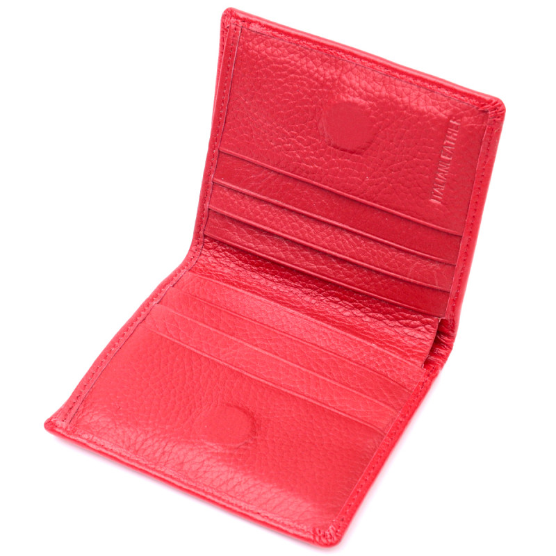 Яркая модель кошелька из натуральной кожи ST Leather Красный
