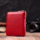 Яркое портмоне для женщин на молнии из натуральной кожи ST Leather Красный