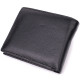 Стильный мужской кошелек из натуральной кожи ST Leather Черный