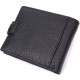 Мужской бумажник удобного размера из натуральной кожи ST Leather Черный
